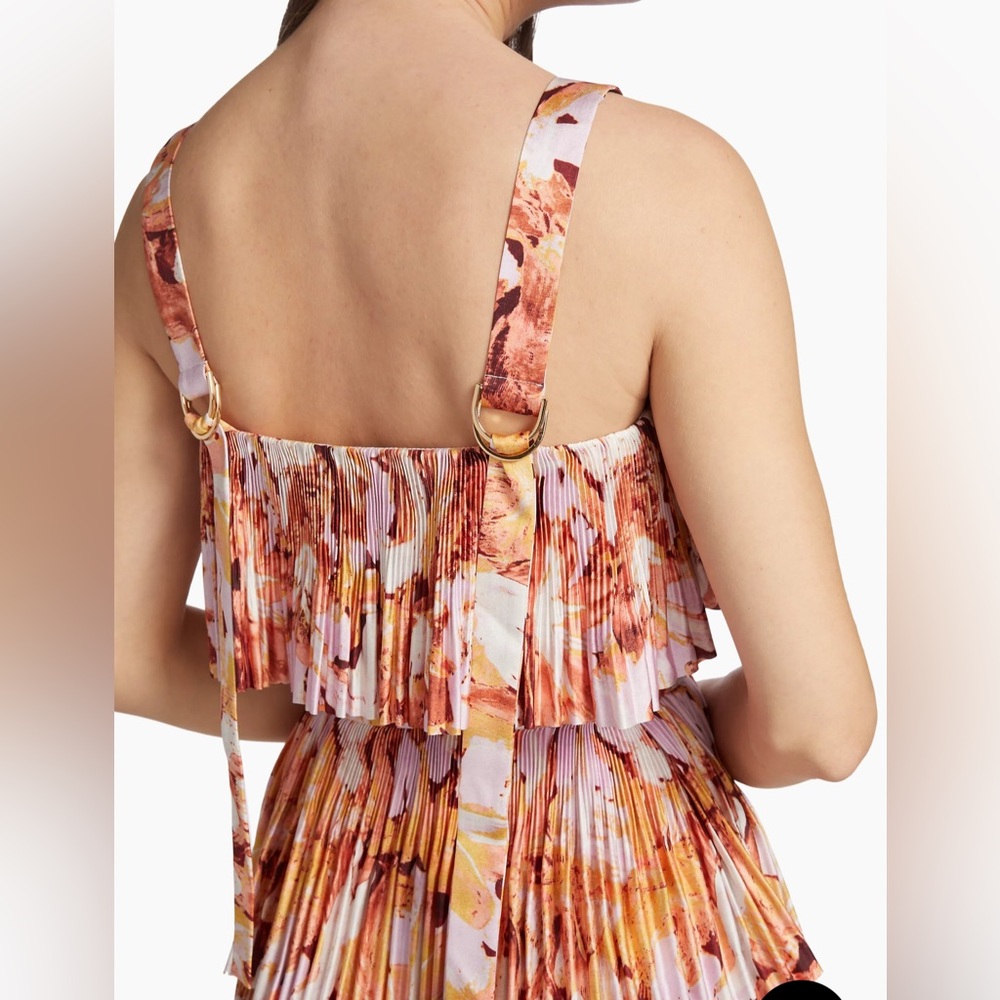 Acler
Eliot Pleated Tiered Minidress size 6 US NWT missing belt